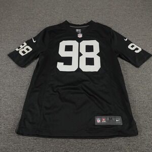 Las Vegas Raiders Football Jersey Mens Medium Black NFL Nike Maxx Crosby 98